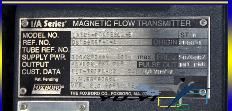 Foxboro IA Series IMT25 Magnetic Flow Transmitter IMT25-PDADB21N-B ...